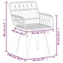 Juego de comedor de jardín 5 piezas ratán sintético negro von , Gartensets - Ref: Foro24-3157855, Preis: 407,90 €, Rabatt: %