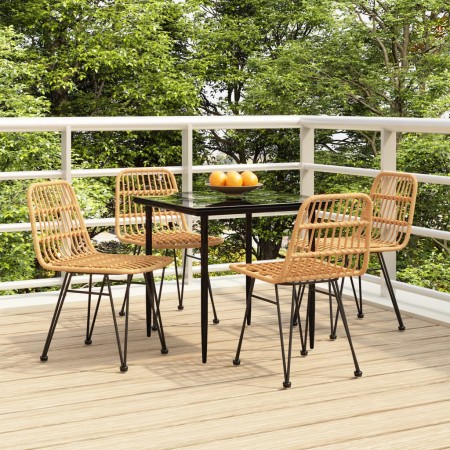 Juego de comedor de jardín 5 piezas ratán sintético by , Garden sets - Ref: Foro24-3157874, Price: 405,04 €, Discount: %