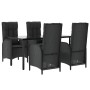 Set de muebles jardín 5 pzas con cojines ratán sintético negro von , Gartensets - Ref: Foro24-3185191, Preis: 587,98 €, Rabat...