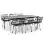 Juego de comedor de jardín 7 piezas ratán sintético negro von , Gartensets - Ref: Foro24-3157857, Preis: 641,70 €, Rabatt: %