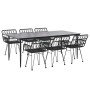 Juego de comedor de jardín 7 piezas ratán sintético negro von , Gartensets - Ref: Foro24-3157857, Preis: 641,70 €, Rabatt: %
