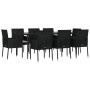 Set de comedor de jardín 9 pzas y cojines ratán sintético negro von , Gartensets - Ref: Foro24-3185147, Preis: 660,26 €, Raba...