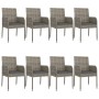 Set comedor jardín 9 pzas y cojines ratán sintético negro gris von , Gartensets - Ref: Foro24-3185164, Preis: 556,25 €, Rabat...