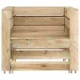 Garden pallet furniture set 2 pieces impregnated pine wood by vidaXL, Modular outdoor sofas - Ref: Foro24-316204, Price: 82,0...