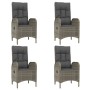 Set comedor jardín 5 pzas y cojines ratán sintético negro gris von , Gartensets - Ref: Foro24-3185201, Preis: 724,58 €, Rabat...