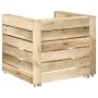 Garden pallet furniture set 2 pieces impregnated pine wood by vidaXL, Modular outdoor sofas - Ref: Foro24-316204, Price: 82,0...