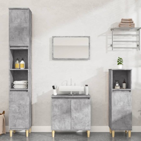 Set muebles de baño 2 piezas madera contrachapada gris hormigón von , Badezimmermöbel - Ref: Foro24-3185585, Preis: 174,95 €,...