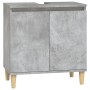 Set muebles de baño 2 piezas madera contrachapada gris hormigón von , Badezimmermöbel - Ref: Foro24-3185585, Preis: 174,95 €,...