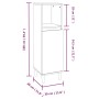 Set muebles de baño 2 piezas madera contrachapada gris hormigón von , Badezimmermöbel - Ref: Foro24-3185585, Preis: 174,95 €,...