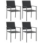 Juego de comedor para jardín 5 piezas ratán sintético y acero von , Gartensets - Ref: Foro24-3187007, Preis: 279,28 €, Rabatt: %