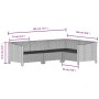 Set de muebles de jardín 6 pzas y cojines ratán sintético gris by , Garden sets - Ref: Foro24-3187278, Price: 449,95 €, Disco...
