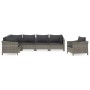 Set de muebles de jardín 7 pzas y cojines ratán sintético gris von , Gartensets - Ref: Foro24-3187286, Preis: 586,56 €, Rabat...