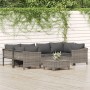Set de muebles de jardín 7 pzas y cojines ratán sintético gris von , Gartensets - Ref: Foro24-3187301, Preis: 532,86 €, Rabat...