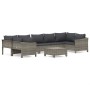 Set de muebles de jardín 8 pzas y cojines ratán sintético gris by , Garden sets - Ref: Foro24-3187303, Price: 613,14 €, Disco...