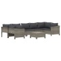 Set de muebles de jardín 8 pzas y cojines ratán sintético gris by , Garden sets - Ref: Foro24-3187303, Price: 613,14 €, Disco...
