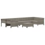 Set de muebles de jardín 8 pzas y cojines ratán sintético gris by , Garden sets - Ref: Foro24-3187303, Price: 613,14 €, Disco...