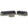 Set de muebles de jardín 8 pzas y cojines ratán sintético gris von , Gartensets - Ref: Foro24-3187267, Preis: 640,42 €, Rabat...
