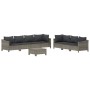 Set de muebles de jardín 8 pzas y cojines ratán sintético gris von , Gartensets - Ref: Foro24-3187267, Preis: 640,42 €, Rabat...