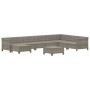 Set de muebles de jardín 9 pzas y cojines ratán sintético gris by , Garden sets - Ref: Foro24-3187299, Price: 750,21 €, Disco...