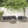 Set de muebles de jardín 6 pzas y cojines ratán sintético gris by , Garden sets - Ref: Foro24-3187265, Price: 559,20 €, Disco...