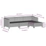 Set de muebles de jardín 6 pzas y cojines ratán sintético gris by , Garden sets - Ref: Foro24-3187265, Price: 559,20 €, Disco...