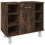 Set de muebles baño 3 pzas madera contrachapada roble ahumado von , Badezimmermöbel - Ref: Foro24-3187606, Preis: 198,22 €, R...