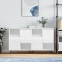 Aparadores 2 uds madera contrachapada blanco brillo de , Aparadores - Ref: Foro24-3190127, Precio: 122,31 €, Descuento: %