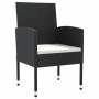 Juego de comedor de jardín 5 pzas ratán sintético y acero negro by , Garden sets - Ref: Foro24-3203308, Price: 285,14 €, Disc...