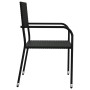 Juego de comedor de jardín 7 pzas ratán sintético y acero negro von , Gartensets - Ref: Foro24-3203278, Preis: 386,01 €, Raba...