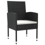 Juego de comedor de jardín 7 pzas ratán sintético y acero negro by , Garden sets - Ref: Foro24-3203317, Price: 370,96 €, Disc...