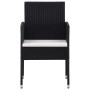 Juego de comedor de jardín 7 pzas ratán sintético y acero negro by , Garden sets - Ref: Foro24-3203317, Price: 370,96 €, Disc...