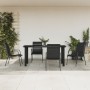 Juego de comedor para jardín 5 piezas acero y textilene negro von , Gartensets - Ref: Foro24-3200714, Preis: 291,86 €, Rabatt: %