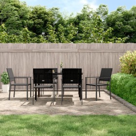 Juego de comedor para jardín 7 piezas ratán sintético y acero von , Gartensets - Ref: Foro24-3187024, Preis: 338,55 €, Rabatt: %