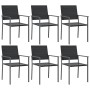 Juego de comedor para jardín 7 piezas ratán sintético y acero von , Gartensets - Ref: Foro24-3187024, Preis: 338,55 €, Rabatt: %