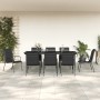 Juego de comedor para jardín 9 piezas acero y textilene negro von , Gartensets - Ref: Foro24-3200709, Preis: 573,41 €, Rabatt: %