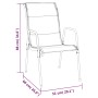 Juego de comedor para jardín 9 piezas acero y textilene negro von , Gartensets - Ref: Foro24-3200709, Preis: 573,41 €, Rabatt: %