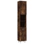 Set de muebles de baño 4 piezas madera contrachapada roble humo de , Muebles de baño - Ref: Foro24-3187612, Precio: 234,35 €,...