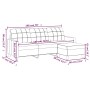 Sofá de 3 plazas con taburete cuero sintético negro 180 cm von , Sofas - Ref: Foro24-3201014, Preis: 332,85 €, Rabatt: %