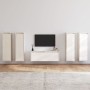 Muebles para TV 5 piezas madera maciza de pino blanco by , TV Furniture - Ref: Foro24-3100210, Price: 314,94 €, Discount: %