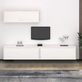 Conjunto de mueble de TV 3 piezas madera maciza de pino blanco von , TV-Möbel - Ref: Foro24-3100140, Preis: 186,75 €, Rabatt: %