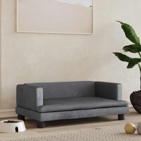 Cama para perros de terciopelo gris oscuro 80x45x30 cm von , Betten für Hunde - Ref: Foro24-171896, Preis: 83,16 €, Rabatt: %