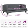 Cama para perros de terciopelo gris oscuro 80x45x30 cm von , Betten für Hunde - Ref: Foro24-171896, Preis: 83,16 €, Rabatt: %