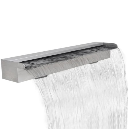 Fuente cascada rectangular piscina acero inoxidable 90 cm von , Brunnen und Wasserfälle - Ref: Foro24-41668, Preis: 140,26 €,...
