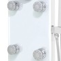 Panel ducha de vidrio 25x44,6x130 cm blanco von , Strahldüsen für Badewannen und Duschen - Ref: Foro24-142992, Preis: 205,59 ...
