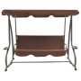 Banco balancín de jardín con dosel color café von , Gartenwippen - Ref: Foro24-313338, Preis: 276,73 €, Rabatt: %