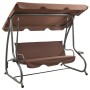 Banco balancín de jardín con dosel color café von , Gartenwippen - Ref: Foro24-313338, Preis: 276,73 €, Rabatt: %