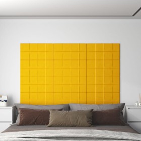 Paneles de pared 12 uds terciopelo amarillo 60x30 cm 2,16 m² von , Wandverkleidung - Ref: Foro24-344090, Preis: 59,23 €, Raba...