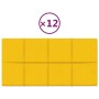 Paneles de pared 12 uds terciopelo amarillo 60x30 cm 2,16 m² von , Wandverkleidung - Ref: Foro24-344090, Preis: 59,94 €, Raba...
