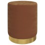 Taburete redondo con almacenaje terciopelo marrón by , Folding stools and chairs - Ref: Foro24-340289, Price: 47,41 €, Discou...