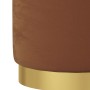 Taburete redondo con almacenaje terciopelo marrón by , Folding stools and chairs - Ref: Foro24-340289, Price: 47,41 €, Discou...